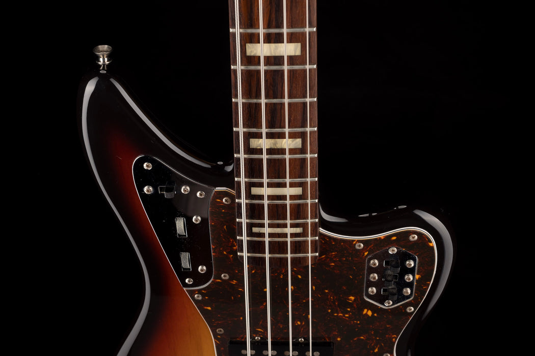 Pre Owned 2008 Fender Jaguar Bass Crafted in Japan 3-Tone Sunburst With Case