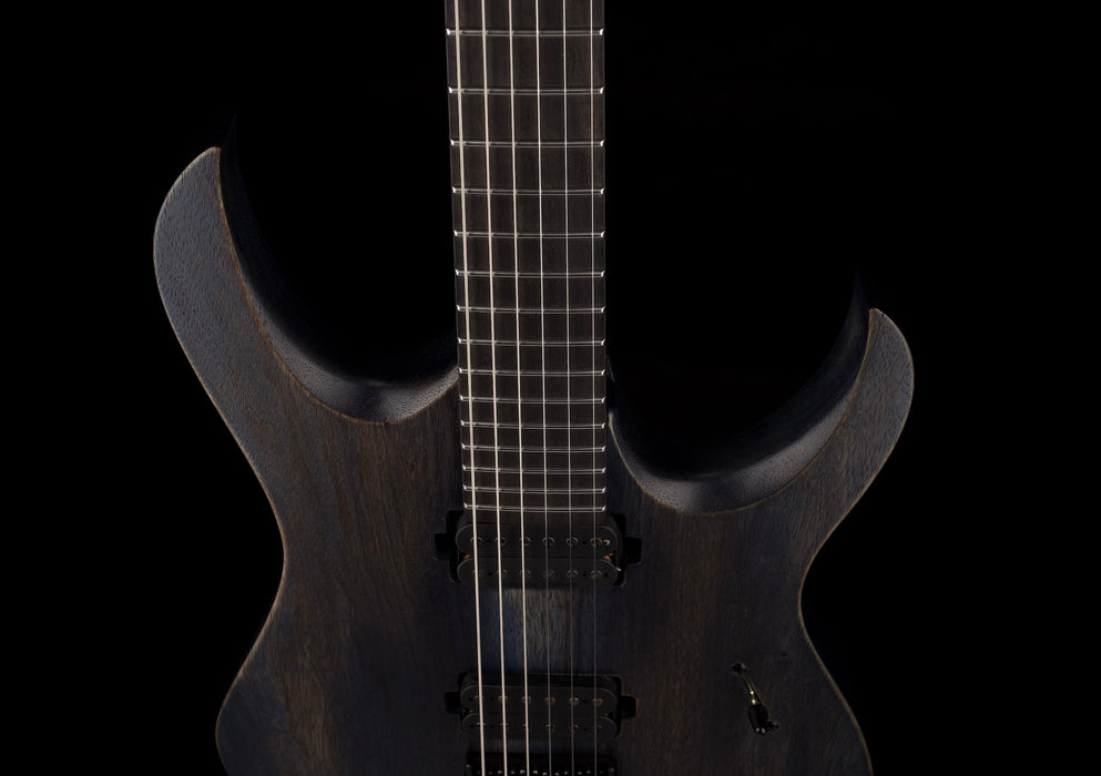 Mayones Duvell BL Black Limba 6 String Guitar Antique Blue