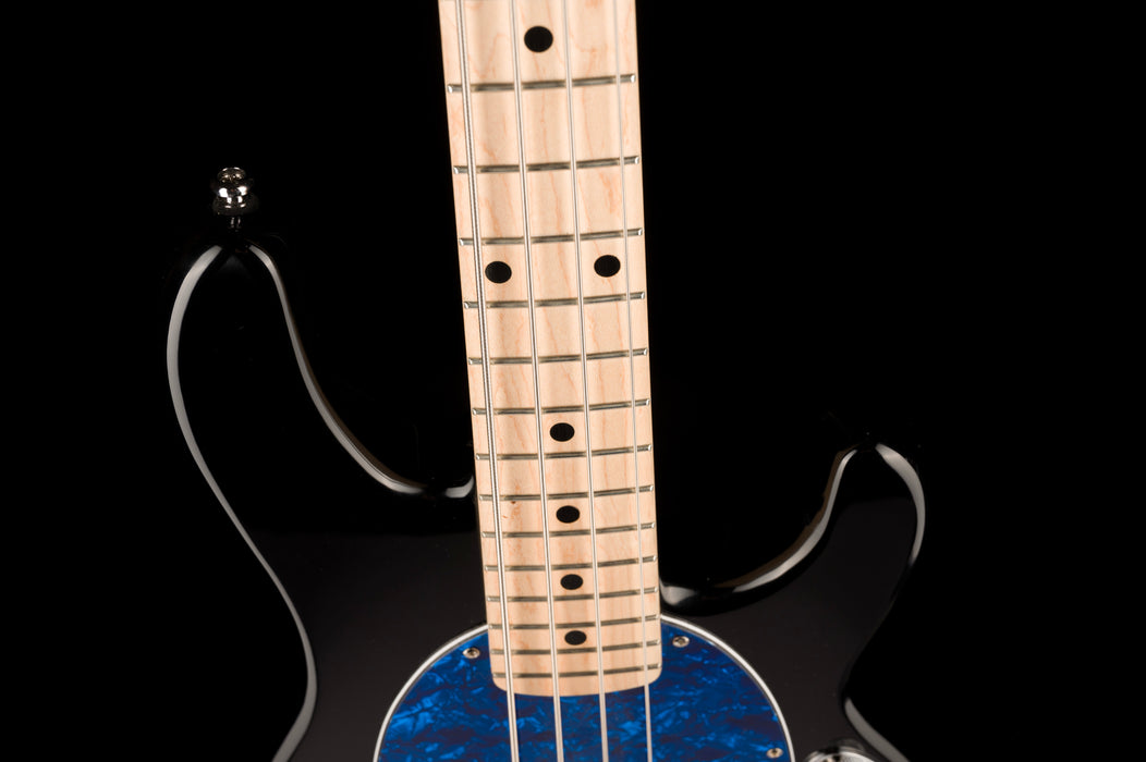 Pre Owned Ernie Ball Music Man Stingray Short Scale Bass Black With Gig Bag