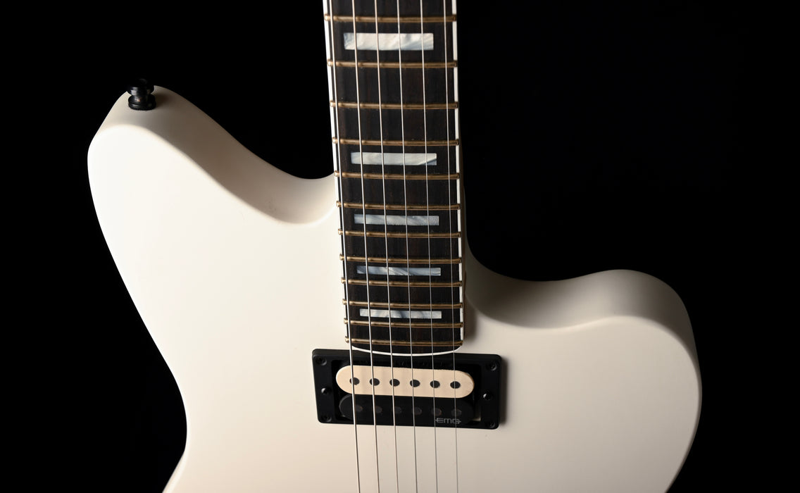 Used Fender Artist Series Jim Root Jazzmaster V4 Flat White with OHSC