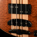Mayones Cali4 Bass (17.5" Scale) Quilted 5A Mahogany Top Swamp Ash Back Ebony Board With Case