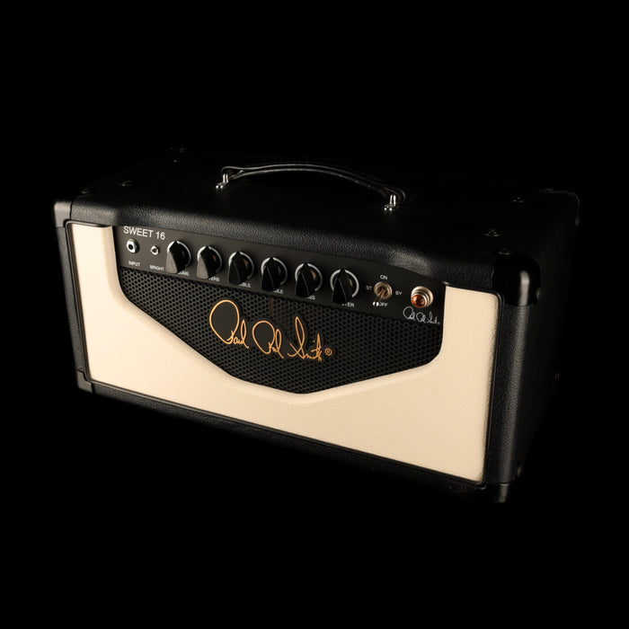 Used PRS Sweet 16 16-Watt Black Guitar Amp Head & Matching PRS 112 Tux Black Guitar Amp Cabinet