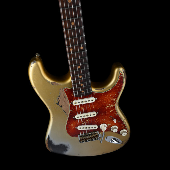 Fender Custom Shop Masterbuilt Levi Perry 1960 Stratocaster Heavy Relic Inca Silver over Black