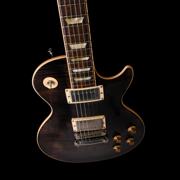 Used 2005 Gibson Les Paul Standard Premium Plus Trans Black with OHSC