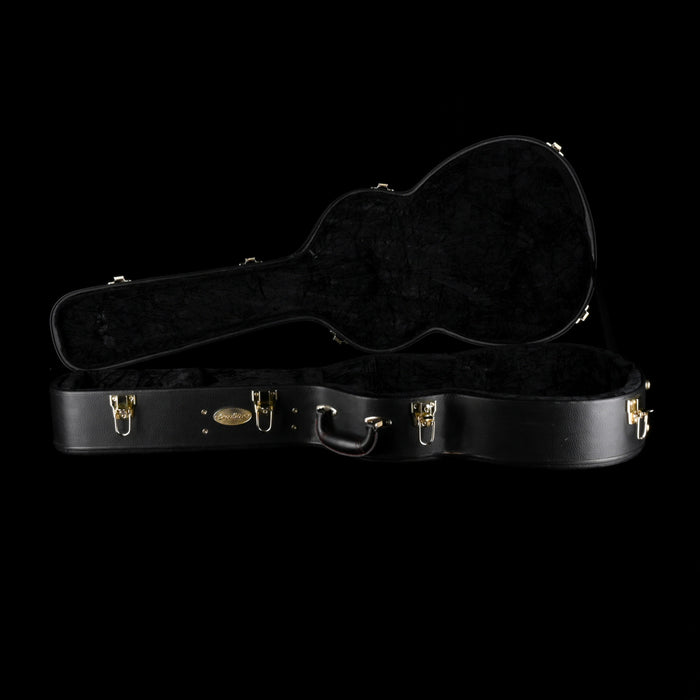 Used Breedlove Deluxe Parlor Acoustic Guitar Hardshell Case Black