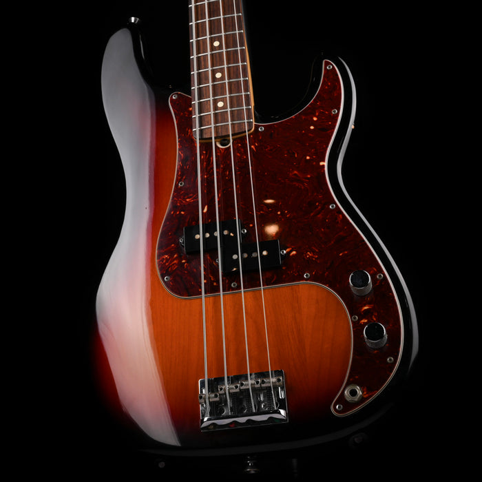 Pre Owned 2012 Fender American Standard Precision Bass 3-Tone Sunburst With OHSC