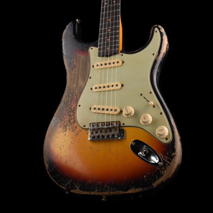 Fender Custom Shop Masterbuilt Jason Smith 1960 Stratocaster Ultimate Relic 3-Tone Sunburst With Case