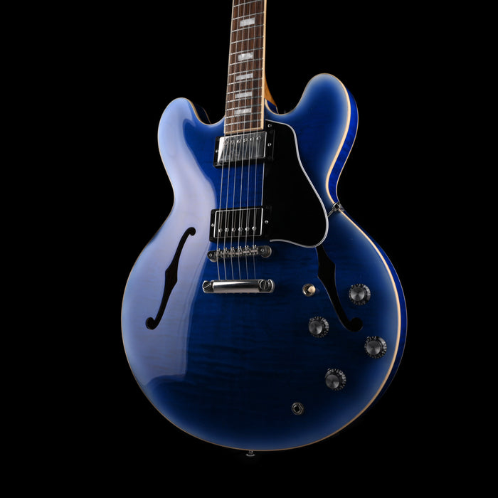 Pre Owned Gibson Mod ES-335 Figured Blue Brink Blast with OHSC