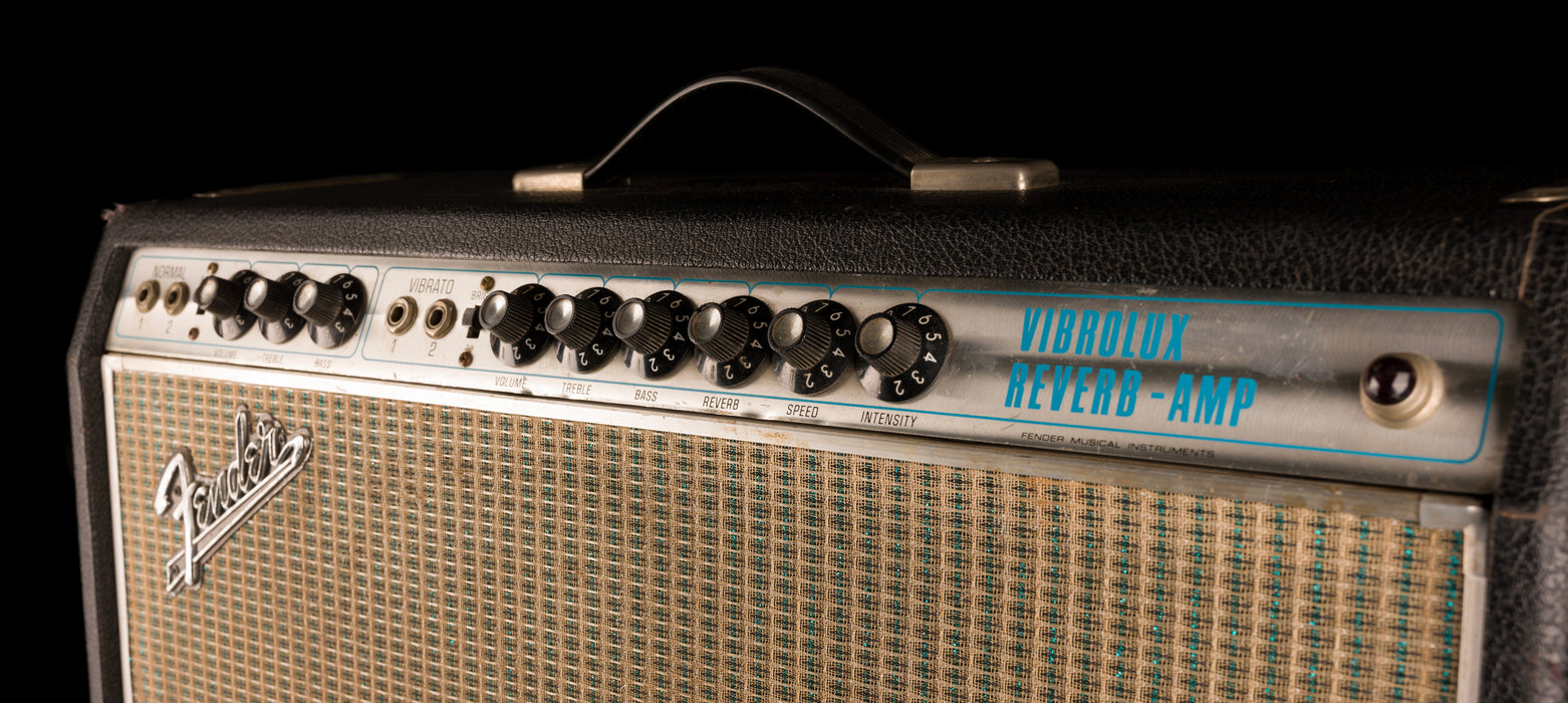 Pre Owned 1969 Fender Vibrolux Reverb “Drip Ring”  2-Channel 40-Watt 2x10" Guitar Amp Combo