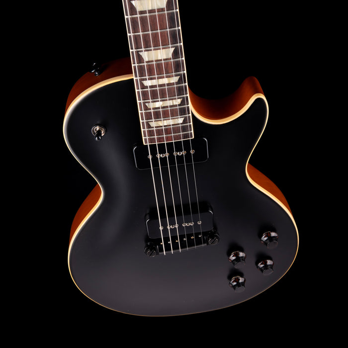 Pre Owned Gibson Mod '54 Les Paul Standard Dual Pickup Smooth Black Satin With OHSC