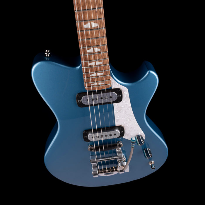 Powers Electric A-Type Pelham Blue with Softshell Case