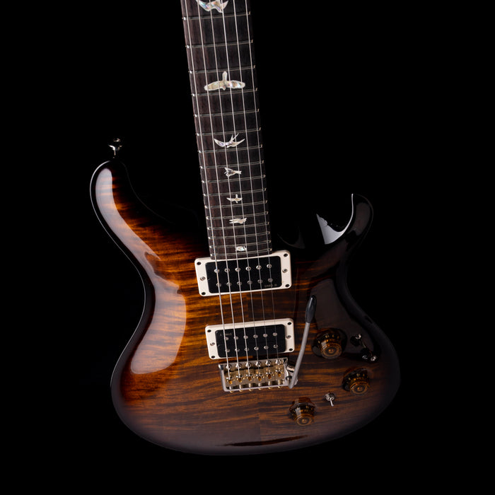PRS Core Custom 24 Piezo Pattern Thin Black Gold Wraparound Burst Electric Guitar With Case