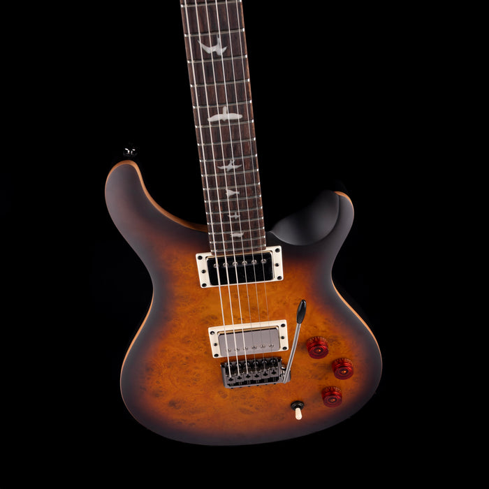 PRS SE Exotic DGT Laurel Burl in McCarty Tobacco Burst With Gig Bag