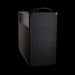 Vintage-style guitar amplifier with a textured black finish on a white background