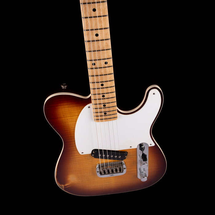 G&L Custom Shop Solamente Mahogany ASAT Tobacco Sunburst Electric Guitar With Soft Case