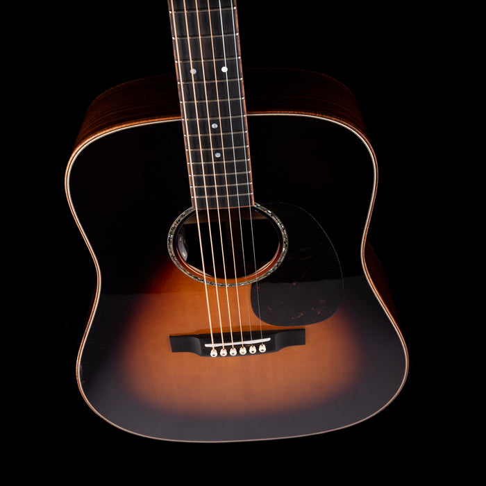 Pre Owned Martin Custom Shop Dreadnaught/000 Style 28 Indian Rosewood Sunburst With OHSC