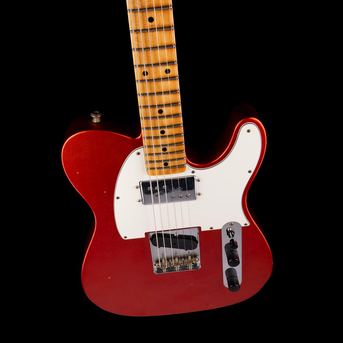 Pre Owned 2024 Fender Custom Shop Postmodern Telecaster HS Journeyman Relic, Faded Aged Candy Tangerine With OHSC