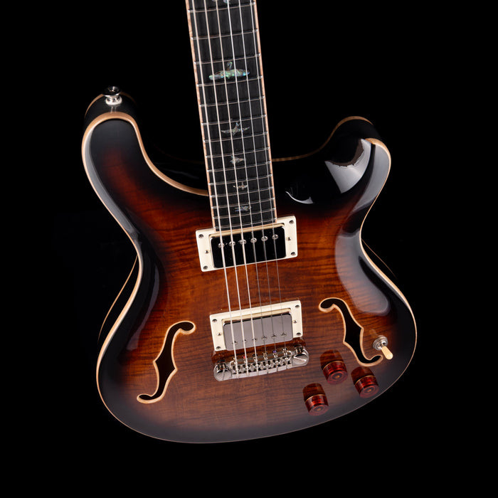 Pre Owned 2024 PRS SE Hollowbody II Piezo Orange Tiger Smokeburst With OHSC