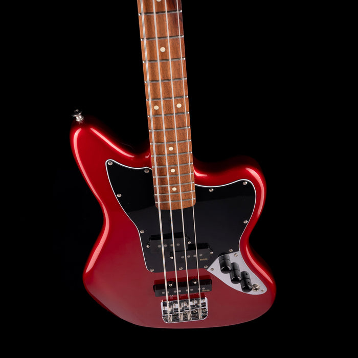 Pre Owned Squier Vintage Modified Jaguar Short Scale Bass Candy Apple Red With Gig Bag
