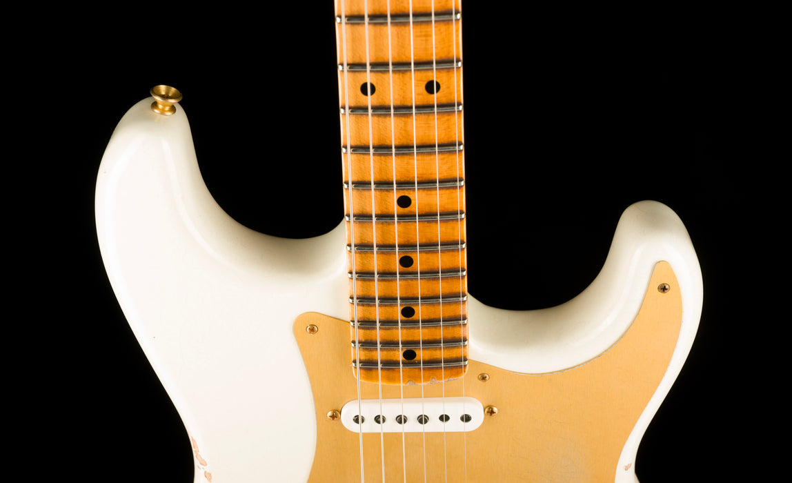 Fender Custom Shop Limited Edition 1954 Stratocaster Relic Faded Aged Olympic White