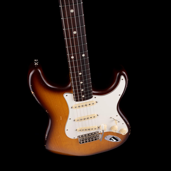 Used Partscaster S-Style Whiskey Sunburst Electric Guitar