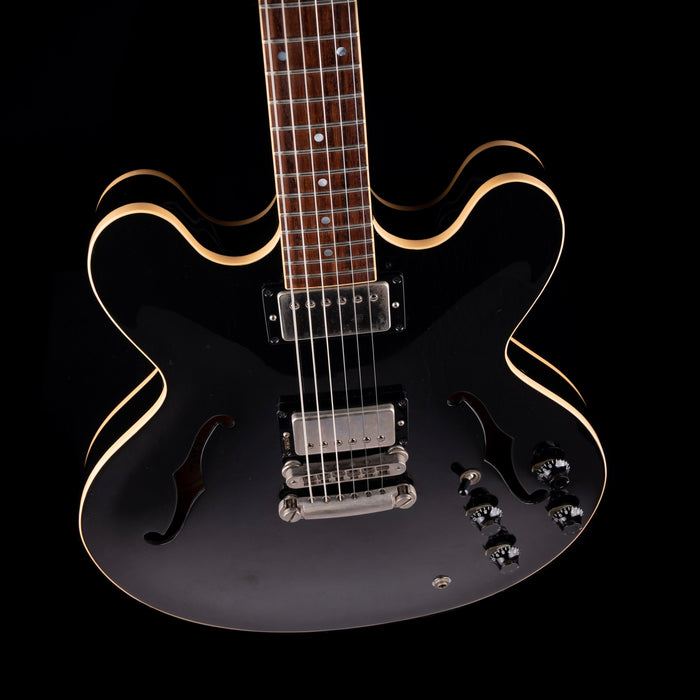 Pre Owned 1985 Gibson ES-335 Dot Ebony Electric Guitar With OHSC
