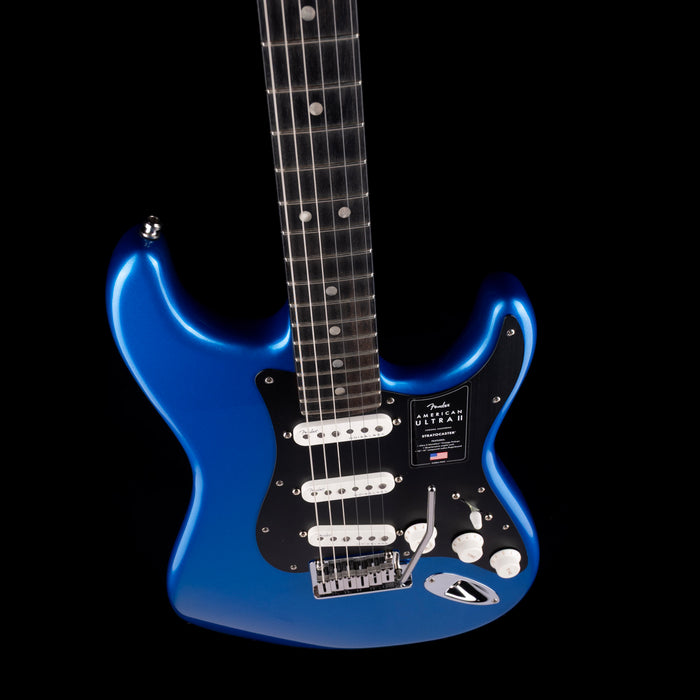 Fender American Ultra II Stratocaster Noble Blue With Case - Demo