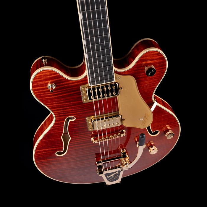 Gretsch Broadkaster LX Figured Center Block Bourbon Stain with Case