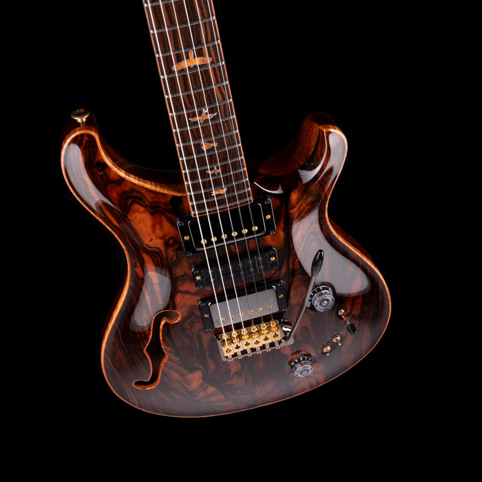 Pre Owned 2022 PRS Private Stock Special Semi-Hollow Macassar Ebony Top With OHSC
