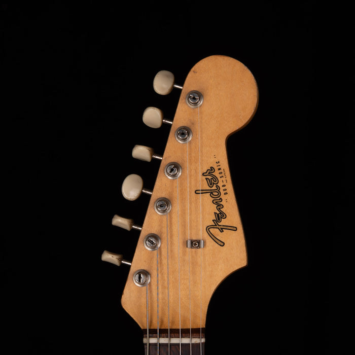 Vintage 1963 Fender Duo-Sonic Olympic White with OHSC