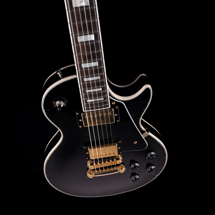 Pre-Owned 2023 Maybach Lester Black Velvet '57 Custom Aged 60s Slim Taper Neck With OHSC