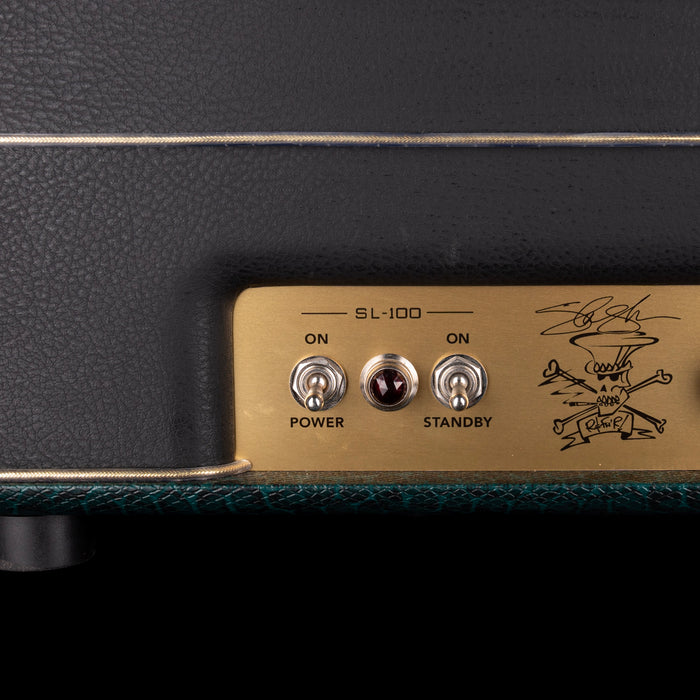 Pre-Owned Magnatone Slash SL-100 Head with 4x12 Cabinet Iridescent Green