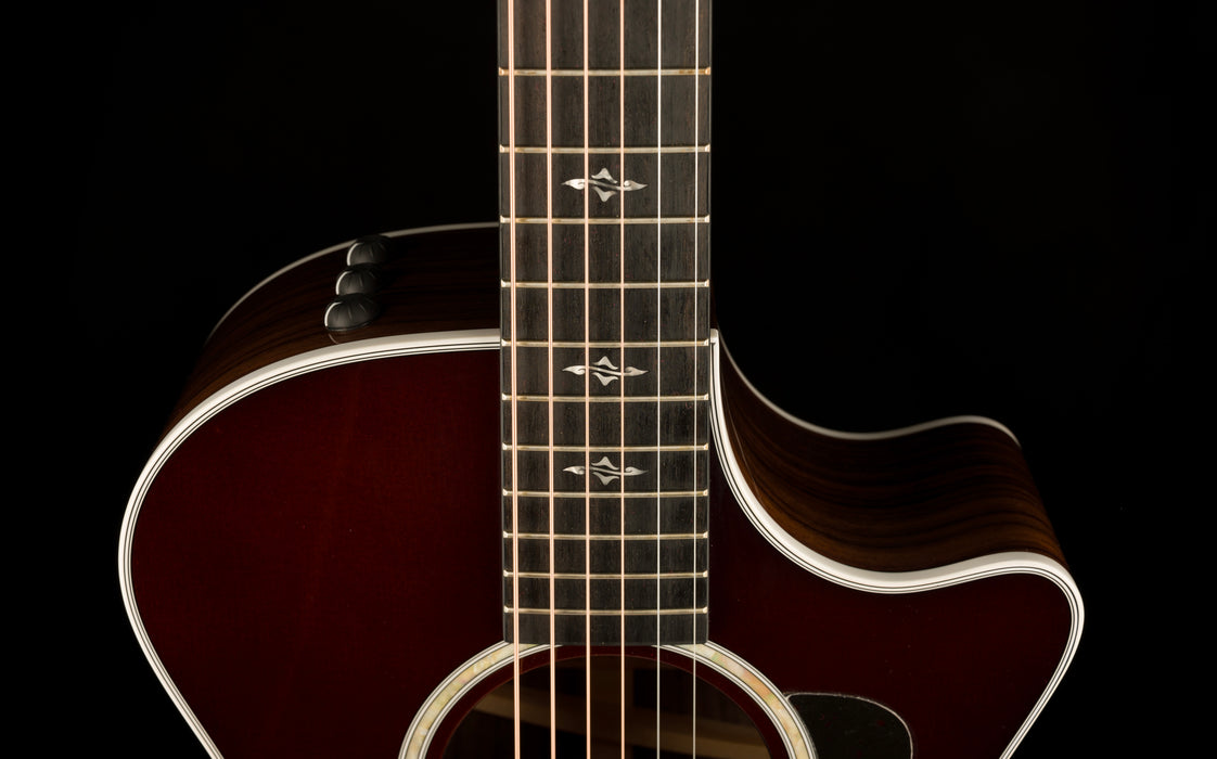 Taylor 412ce-R Grand Concert Indian Rosewood Tobacco Sunburst Acoustic Electric Guitar with Case - 1204123126  Demo