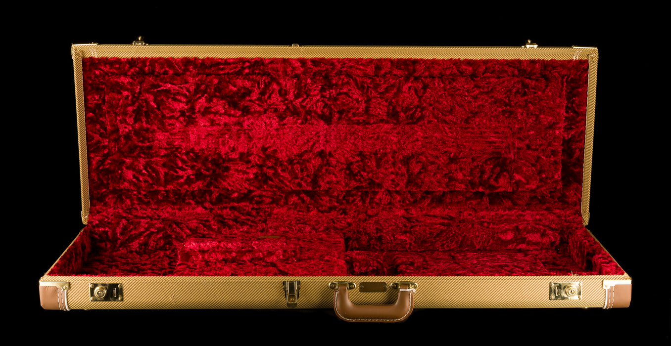 Used Fender G&G Deluxe Tweed Stratocaster Telecaster Case Red Interior