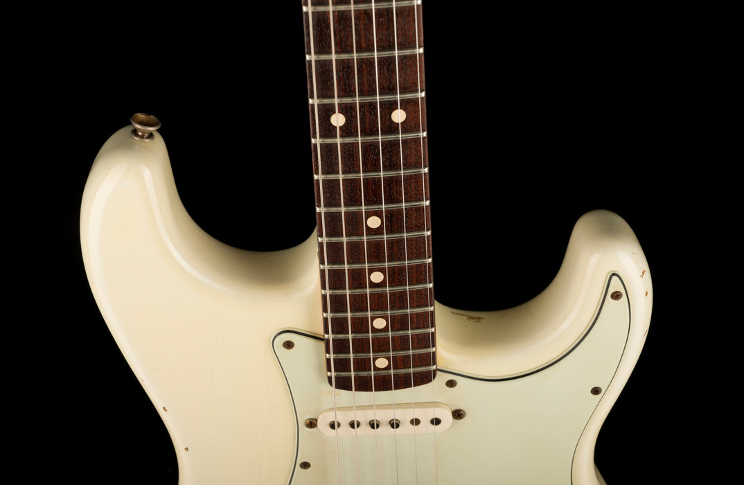 Pre Owned Fender Custom Shop 1960 Stratocaster Relic Olympic White With OHSC