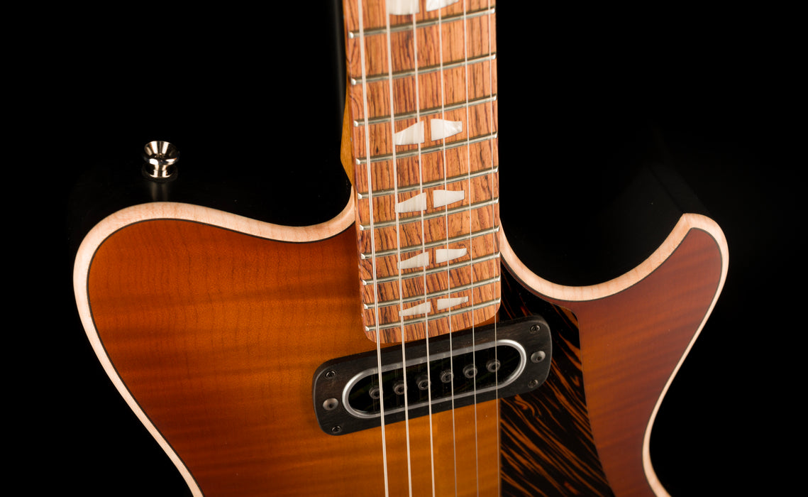 Powers Electric A-Type Select Hardtail Sweet Tea Orange Hand-Rubbed with Softshell Case