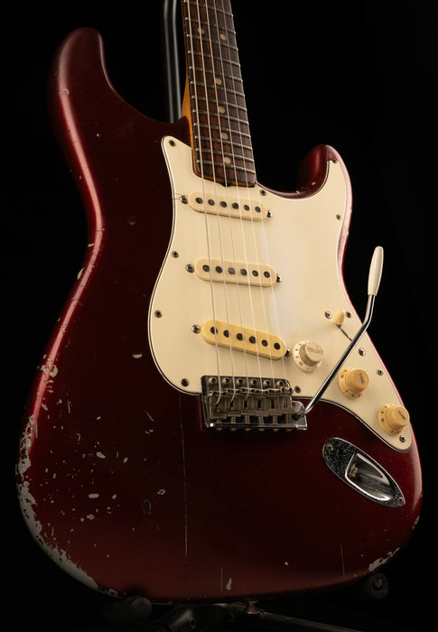 Vintage Fender 1965 Stratocaster Refinished Dark Red with Case