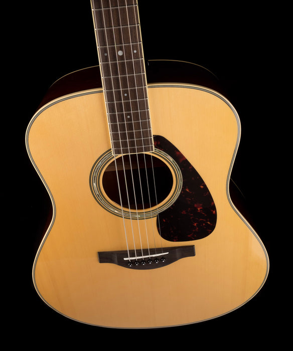 Used Yamaha LL6 ARE Original Jumbo Mahogany Natural Acoustic Electric Guitar With Gig Bag