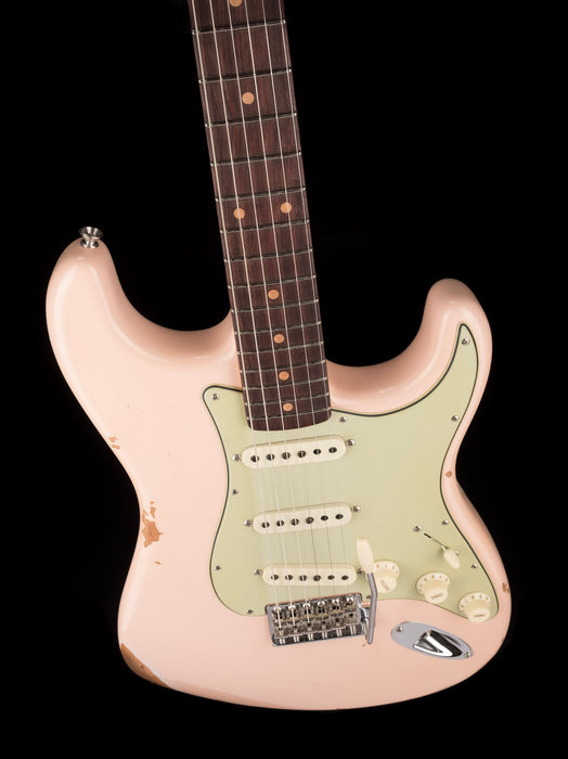 Fender Custom Shop Late 1962 Stratocaster Relic Super Faded Aged Shell Pink With Case