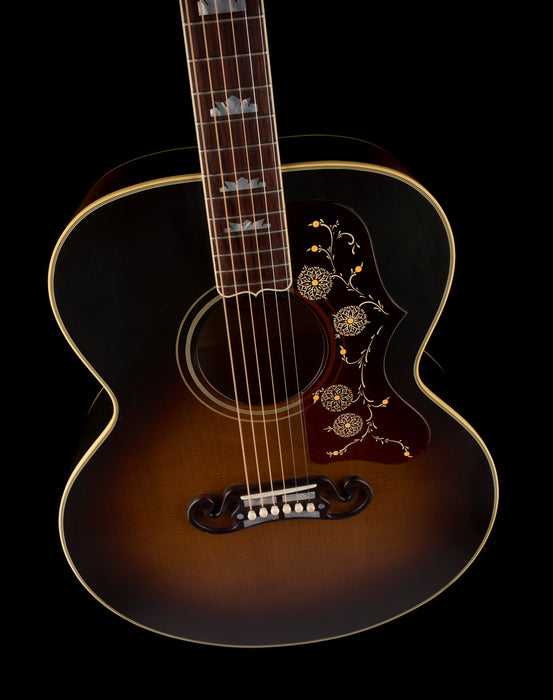 Used Gibson Custom Shop 1957 SJ-200 Vintage Sunburst Tilt Left
