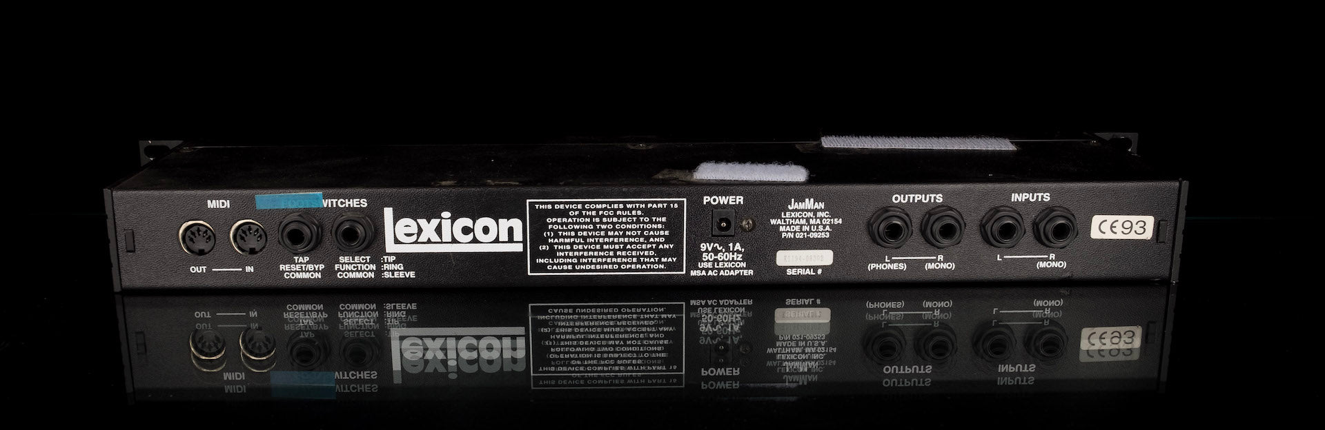 Pre Owned Lexicon Jam Man Delay/Looper Rack Unit with Footswitches and Power Supply