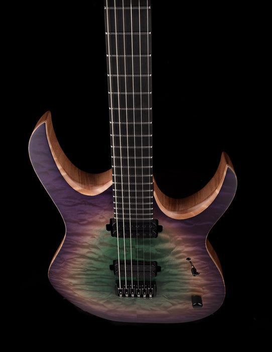 Mayones Duvell Elite 6 String 4A Quilt Maple Top Joker Burst Satine Finish