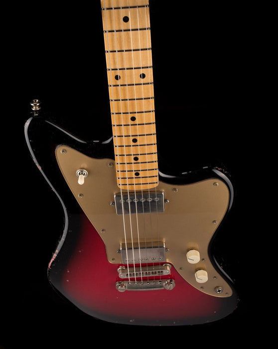 Fano Oltre JM6 Light Distress Red Burst with Gig Bag