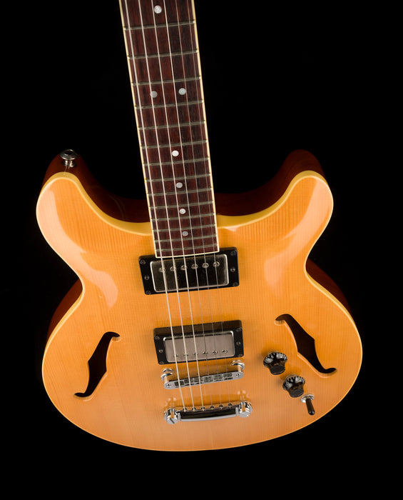 Pre Owned 2009 Hamer Newport Pro Vintage Natural Electric Guitar With OHSC