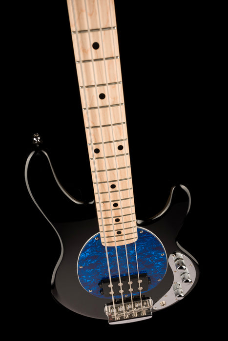 Pre Owned Ernie Ball Music Man Stingray Short Scale Bass Black With Gig Bag