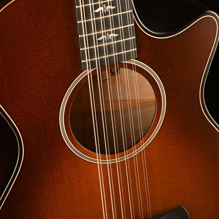 Taylor Builder's Edition 652ce 12 String Wild Honey Burst Acoustic Electric Guitar With Case