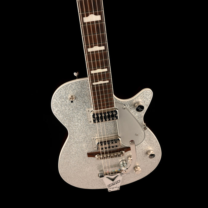 Pre Owned 2023 Gretsch G6229T-'89 Vintage Select Silver Sparkle Electric Guitar With OHSC