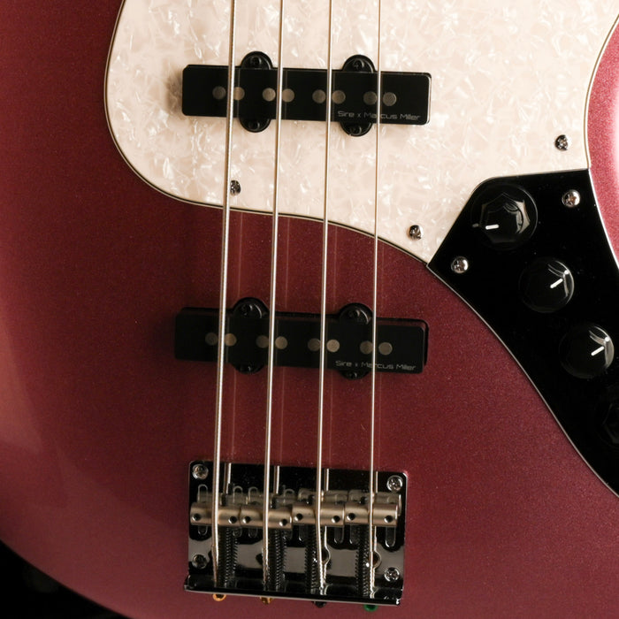 Pre Owned Sire M7 Marcus Miller Bass Metallic Burgundy With Case