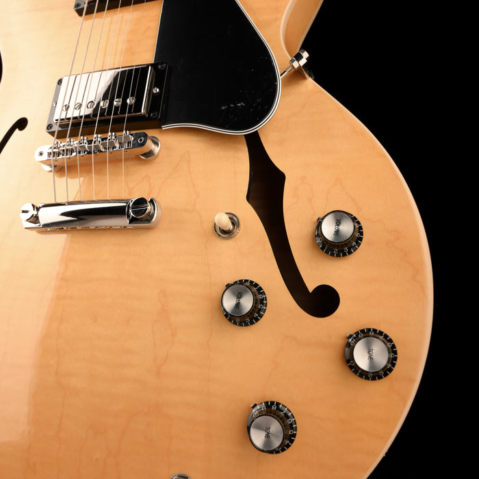 Gibson ES-335 Figured Antique Natural Electric Guitar With Case