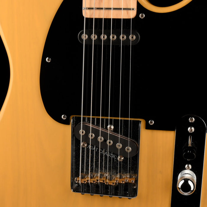 Pre Owned G&L Fullerton ASAT Classic Butterscotch Blonde Electric Guitar With Gig Bag